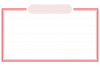 透過PNG・太線　二重　メモの枠フレーム・ピンク