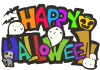 可愛い「HAPPY HALLOWEEN」の文字