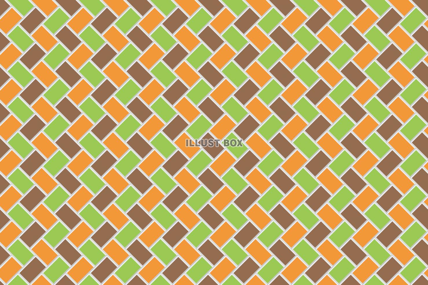 パープル・グリーン・オレンジの網目パターン 　壁紙　背景