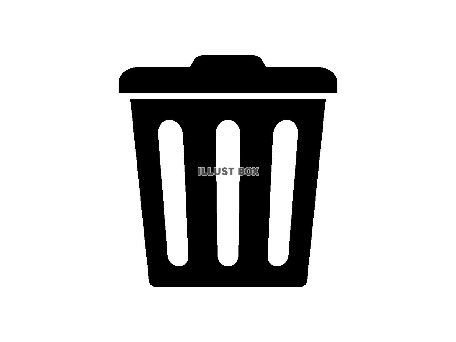 ゴミ箱（ポリバケツ）のアイコン【透過PNG】