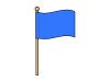 シンプルな旗（四角形）のアイコン【透過PNG】