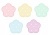 JPEG・お花型アイコン　お花柄のイラスト