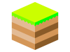 シンプルな地層のブロックのアイコン【透過PNG】
