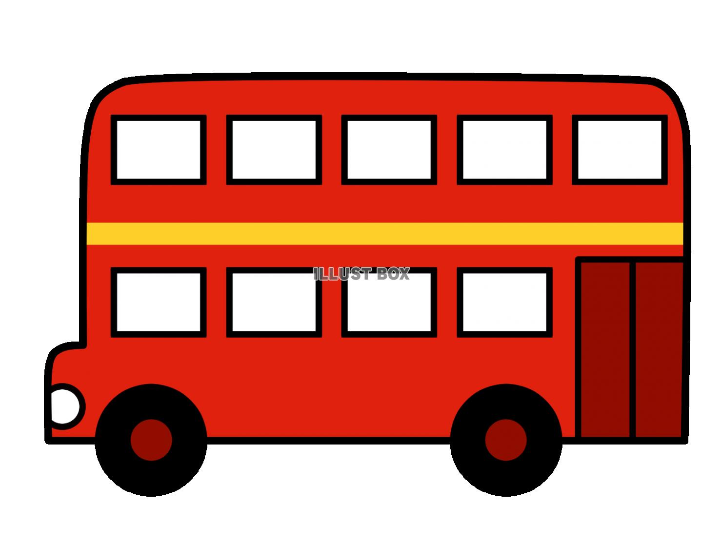 赤色の2階建てバス