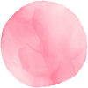 水彩タッチのラフな丸（ピンク）