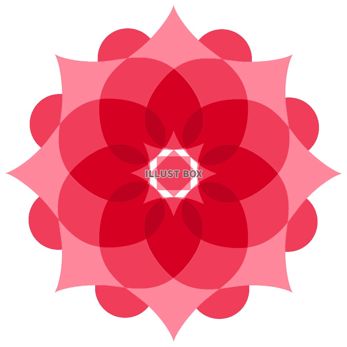 花形幾何学模様壁紙シンプル図柄背景素材イラスト透過png