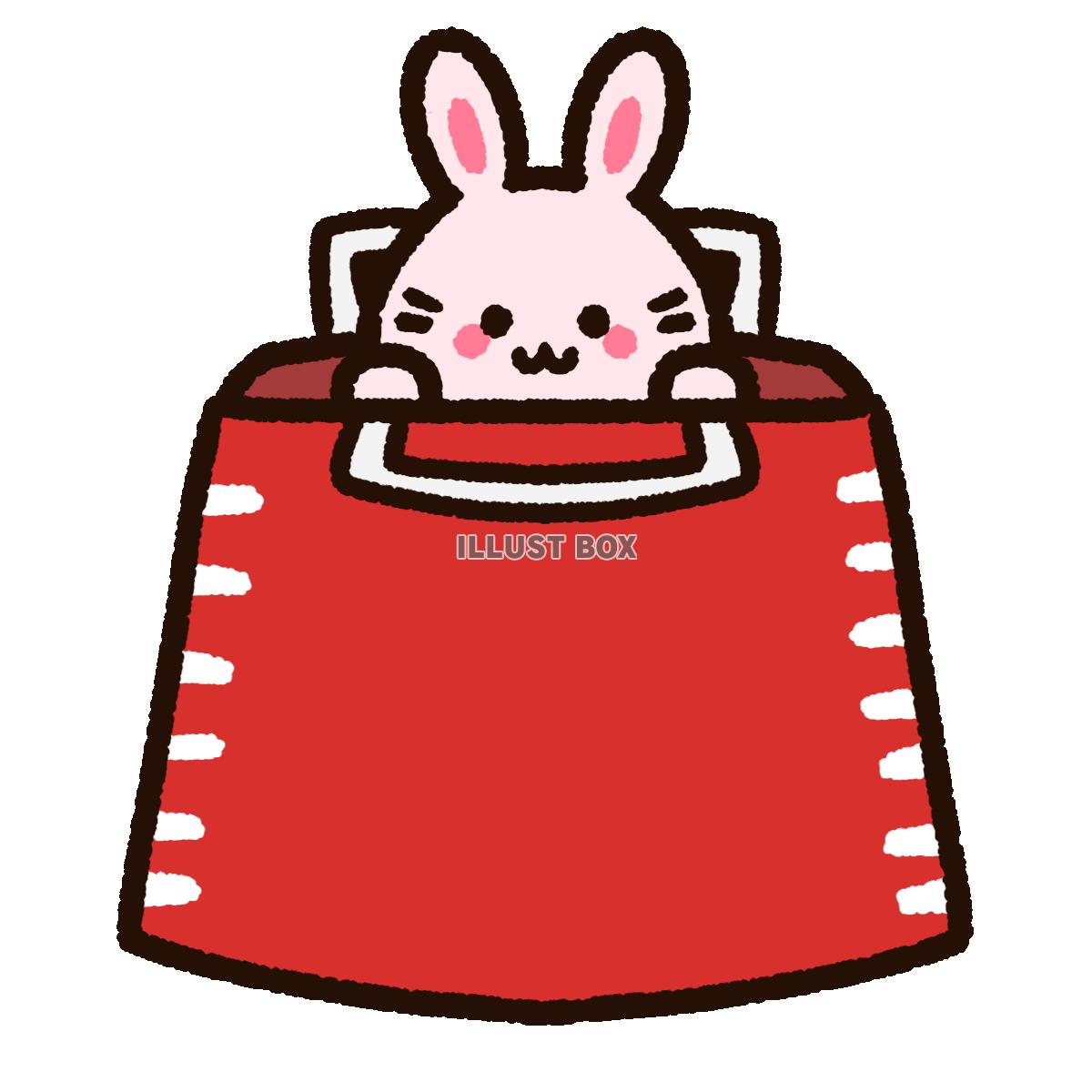 かわいい干支のウサギと福袋