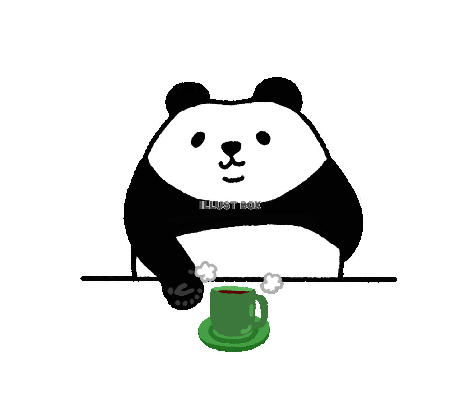 パンダシリーズ　コーヒーどうぞ