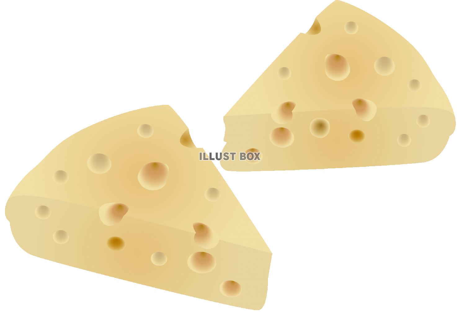 エメンタールチーズ（透過PNG）
