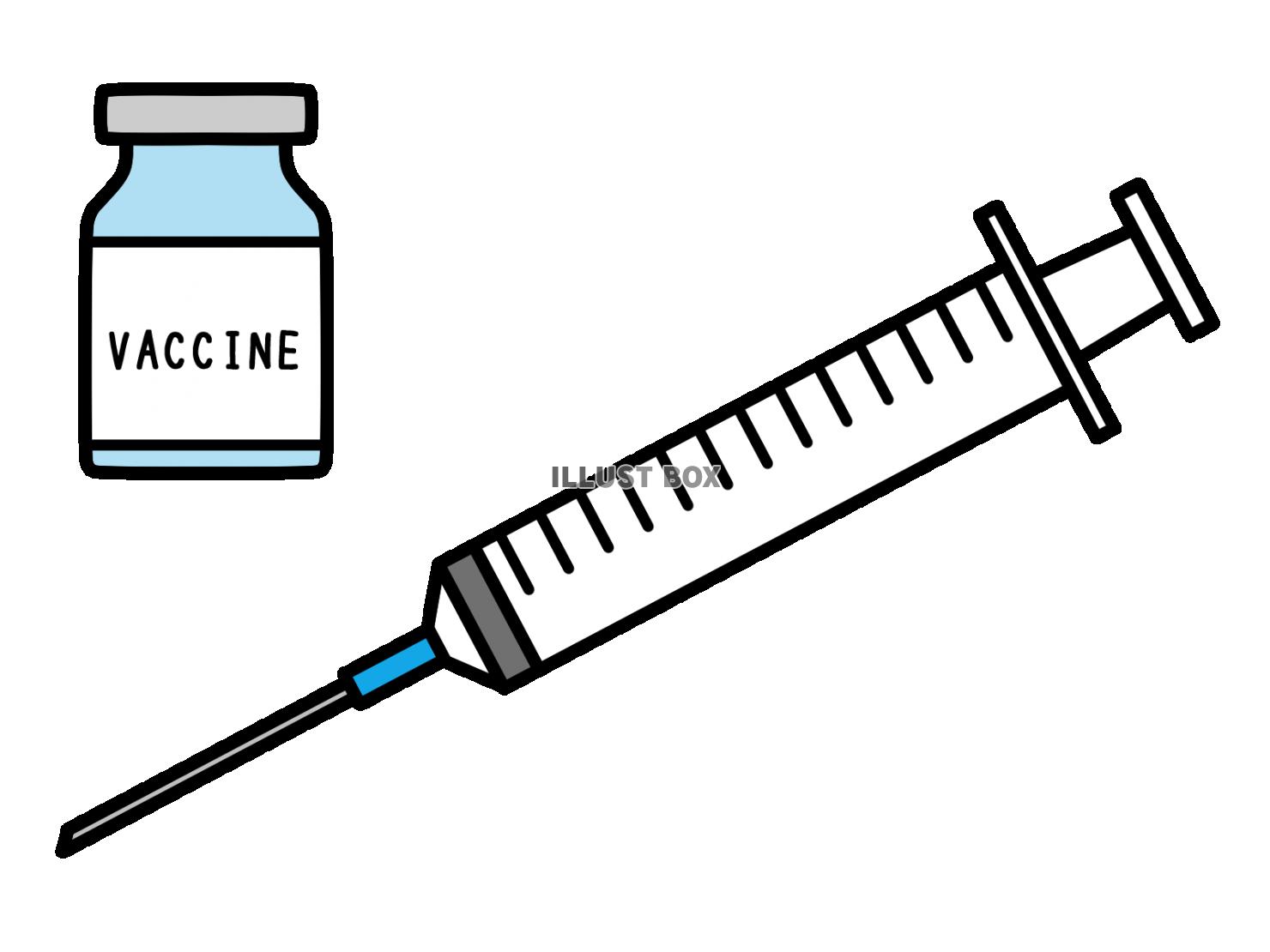 注射器とワクチン