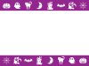 ハロウィンフレーム06　キャラクター　紫帯