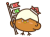 こいのぼりとひよこ（地鶏）