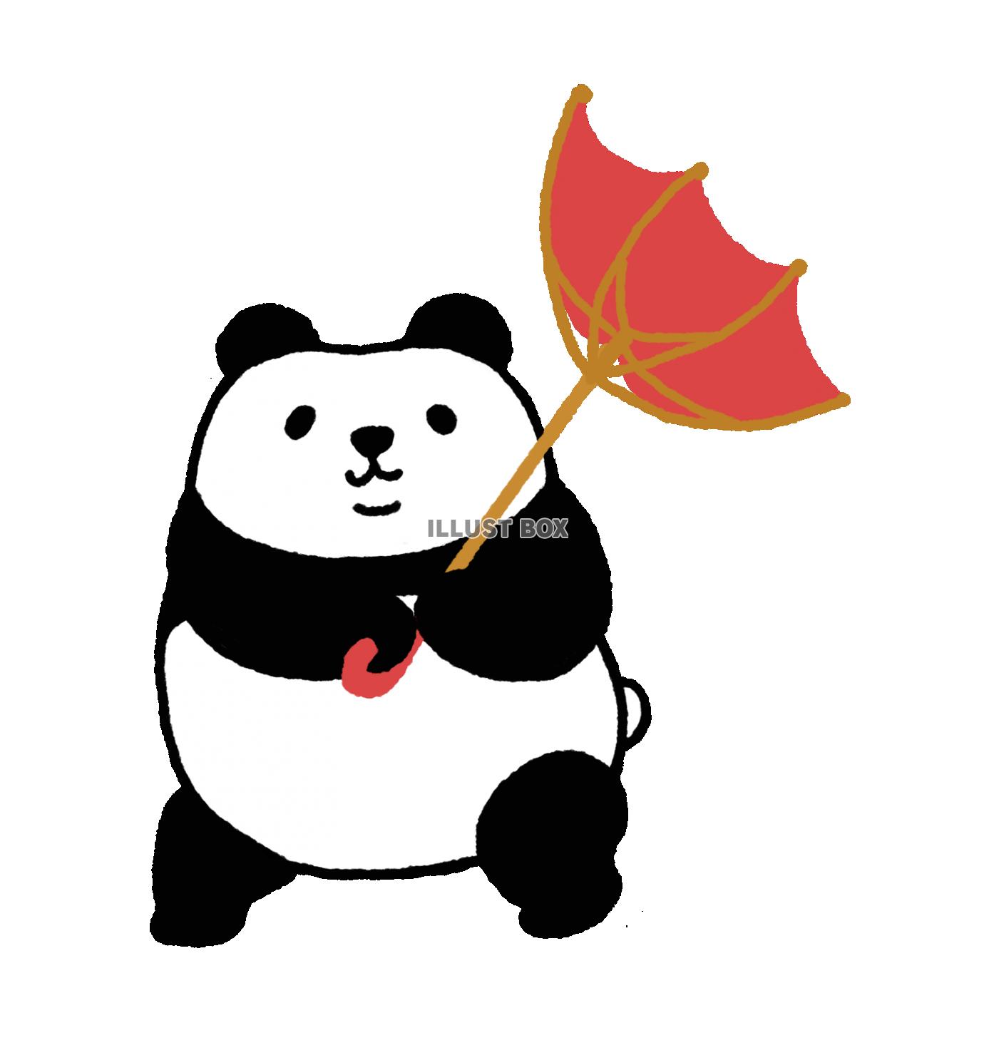 パンダシリーズ　傘が！