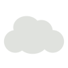 シンプルな雲（クラウド）のアイコン