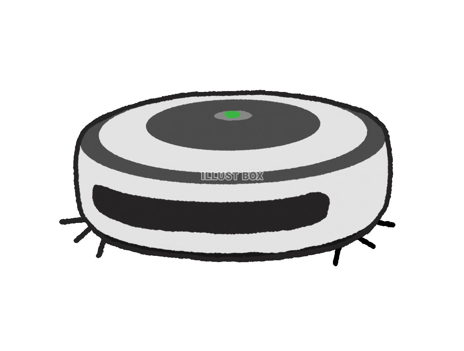 手書きのロボット掃除機のイラスト