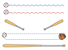 野球のラインセット
