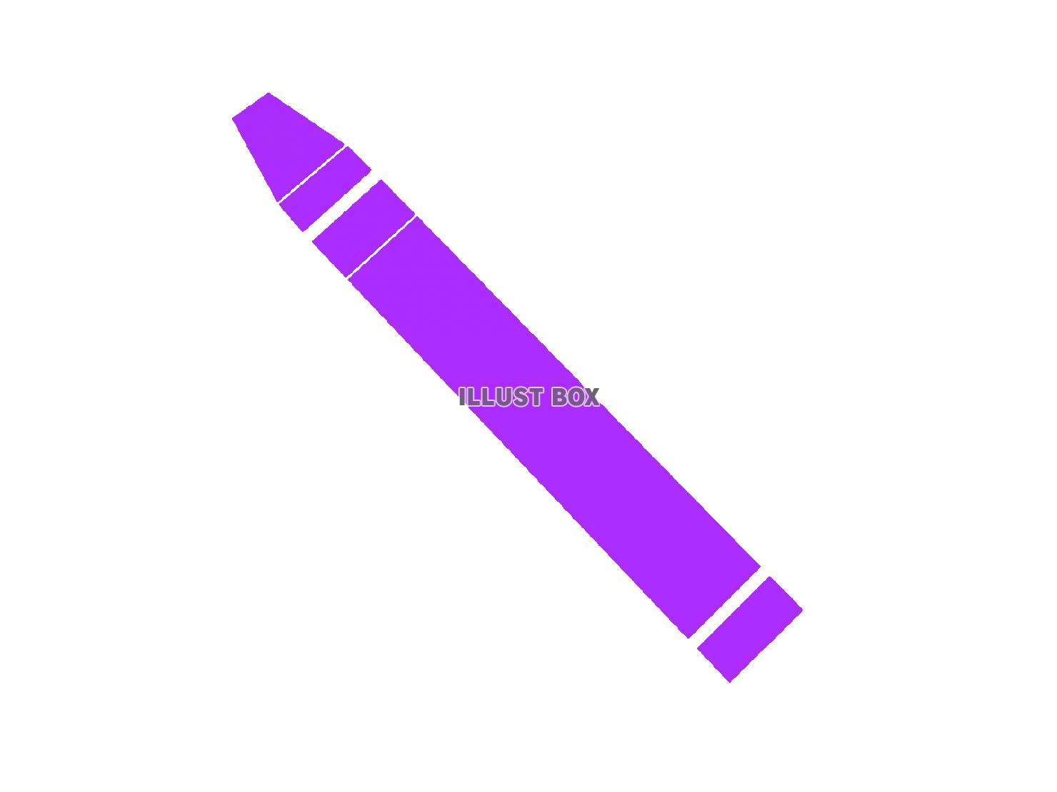 紫色のクレヨンのシルエットアイコン