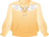 ペガサスブラウス　オレンジ（透過PNG）