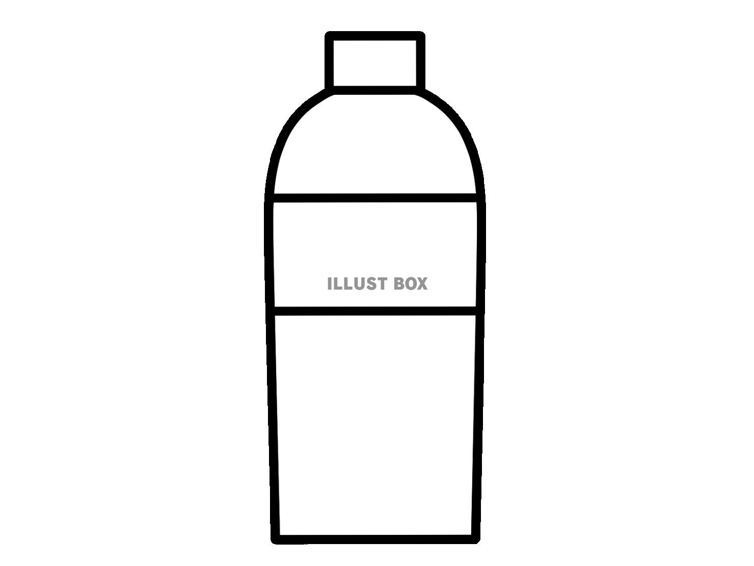 ペットボトル モノクロ