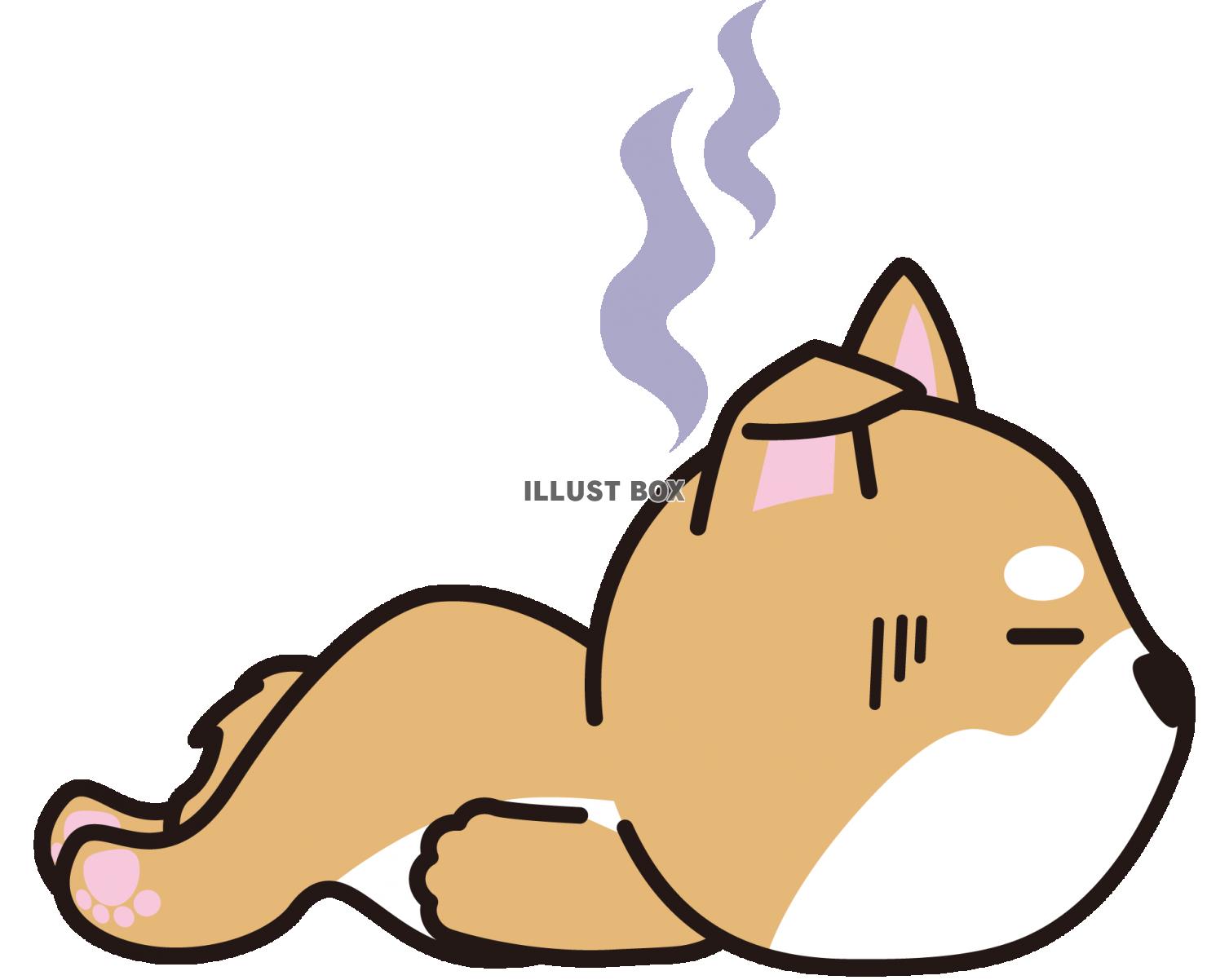 ぐでんしばちゃん3(透過PNG)