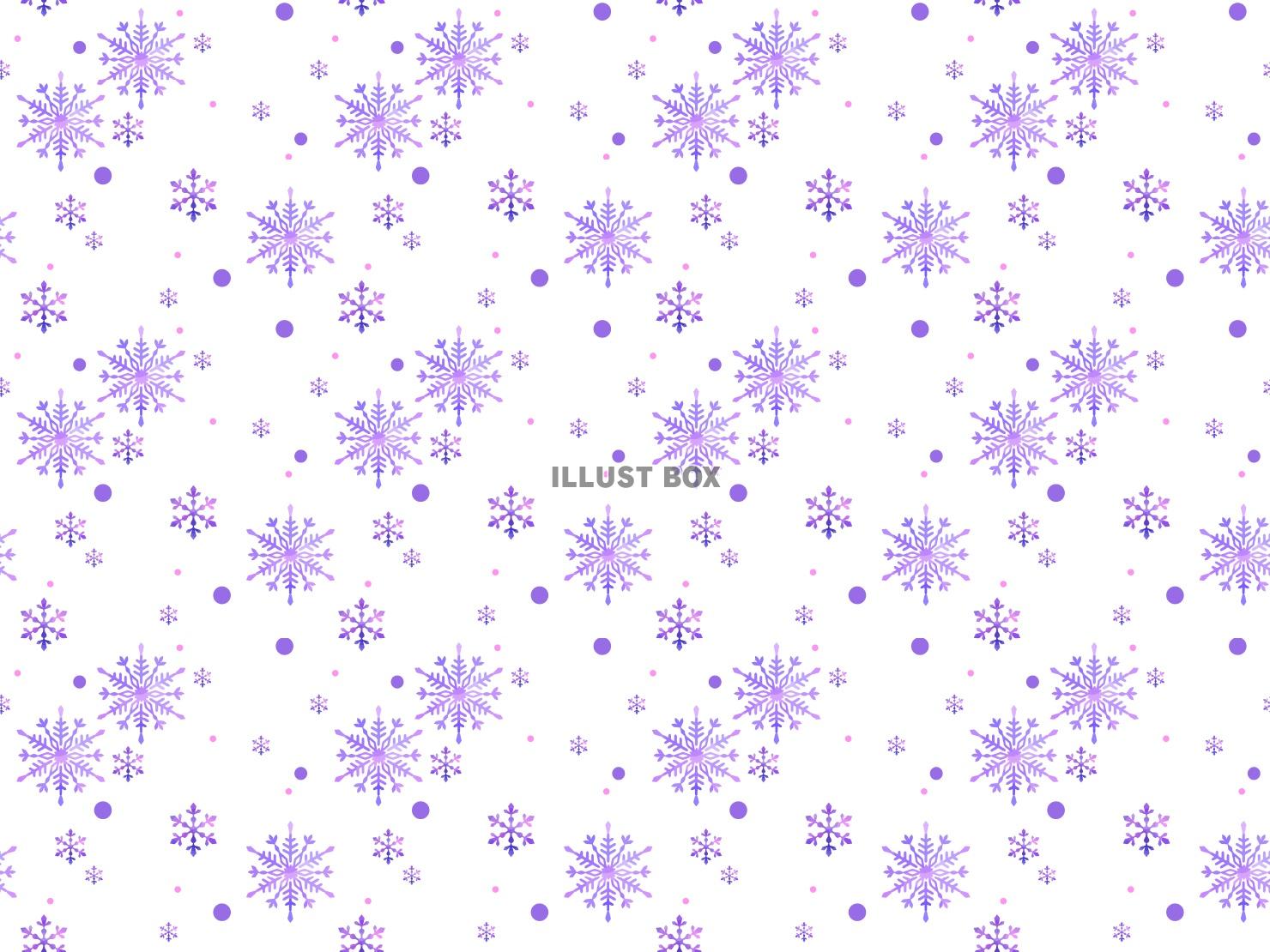 雪もようのパターン背景
