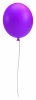 紫色の風船