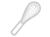 灰色の泡だて器のシルエットアイコン