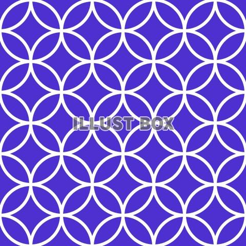 シームレスな七宝文様1 青白【EPS】