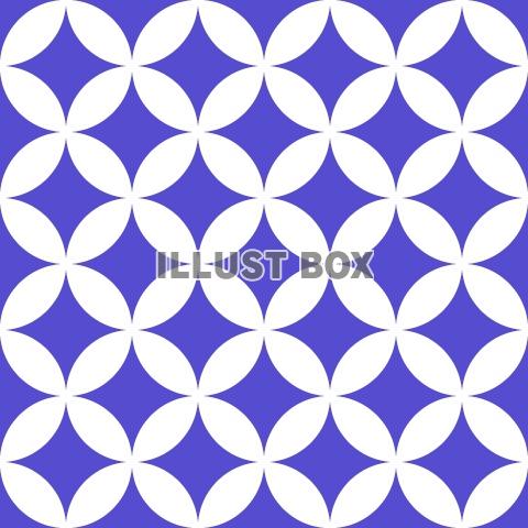 シームレスな七宝文様2 青白【EPS】