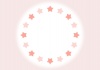 JPEG・円　星の枠フレーム・ピンク