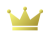金（1位）の王冠のアイコン【透過PNG】