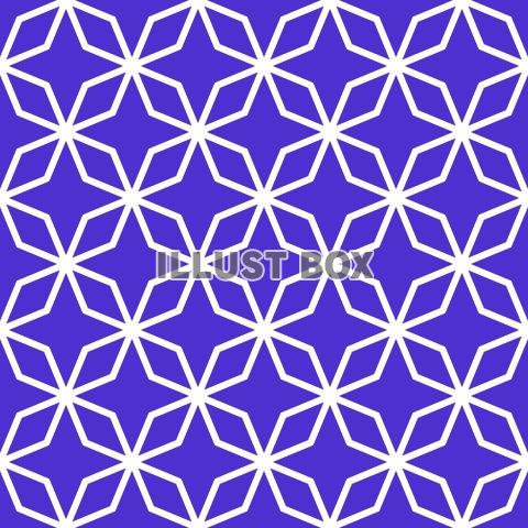 シームレスな角七宝文様1 青白【EPS】