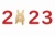2023年のうさぎの年賀状