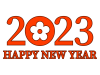 2023年英語の年賀状素材・HAPPY NEW YEAR