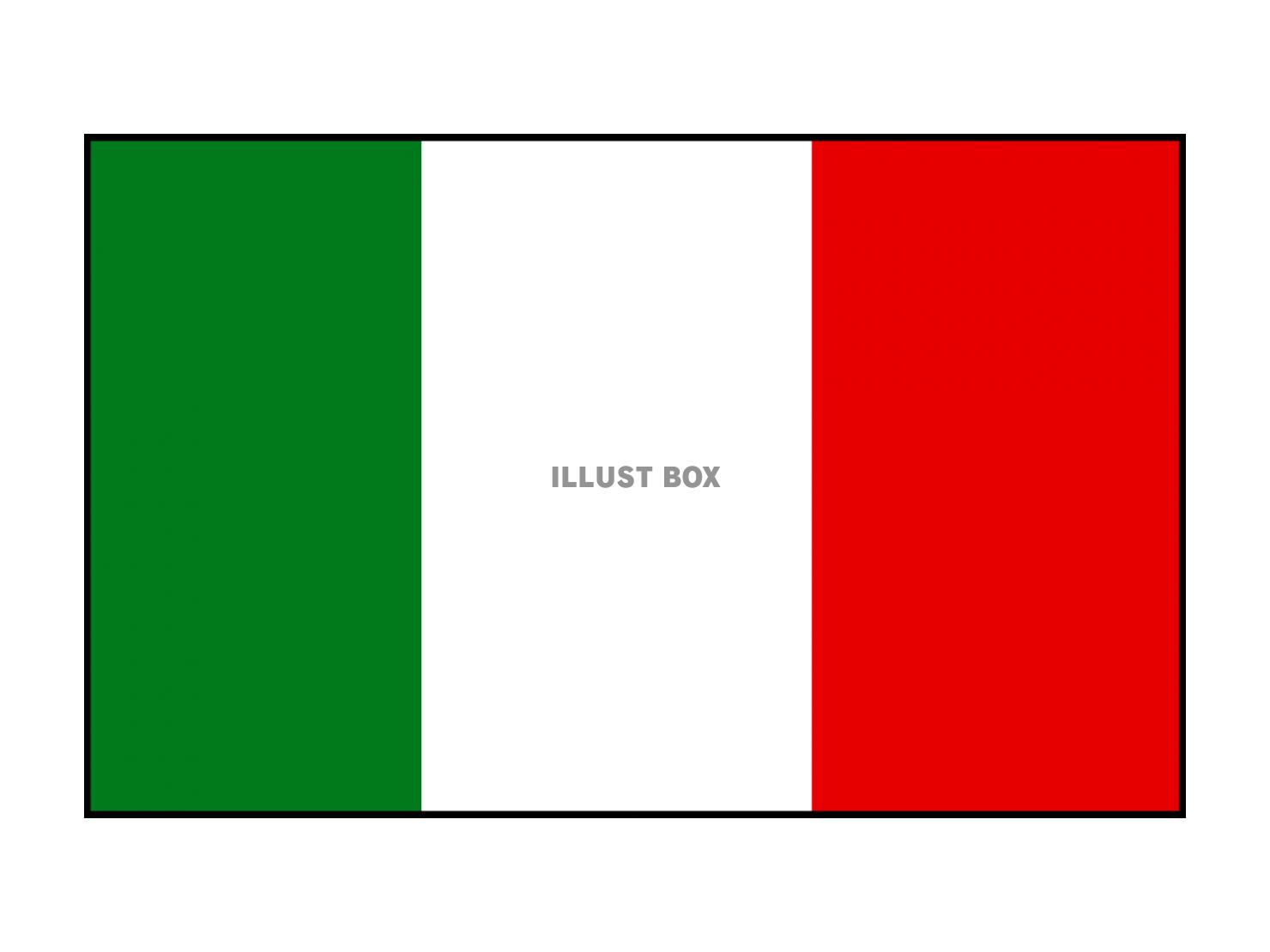 シンプルなイタリアの国旗のアイコン【透過PNG】