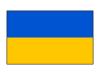 シンプルなウクライナの国旗のアイコン【透過PNG】