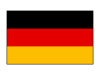 シンプルなドイツの国旗のアイコン【透過PNG】