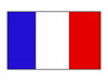 シンプルなフランスの国旗のアイコン【透過PNG】