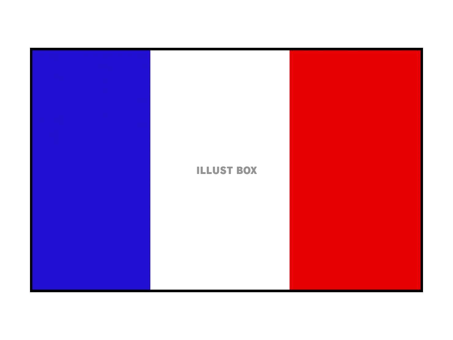 シンプルなフランスの国旗のアイコン【透過PNG】