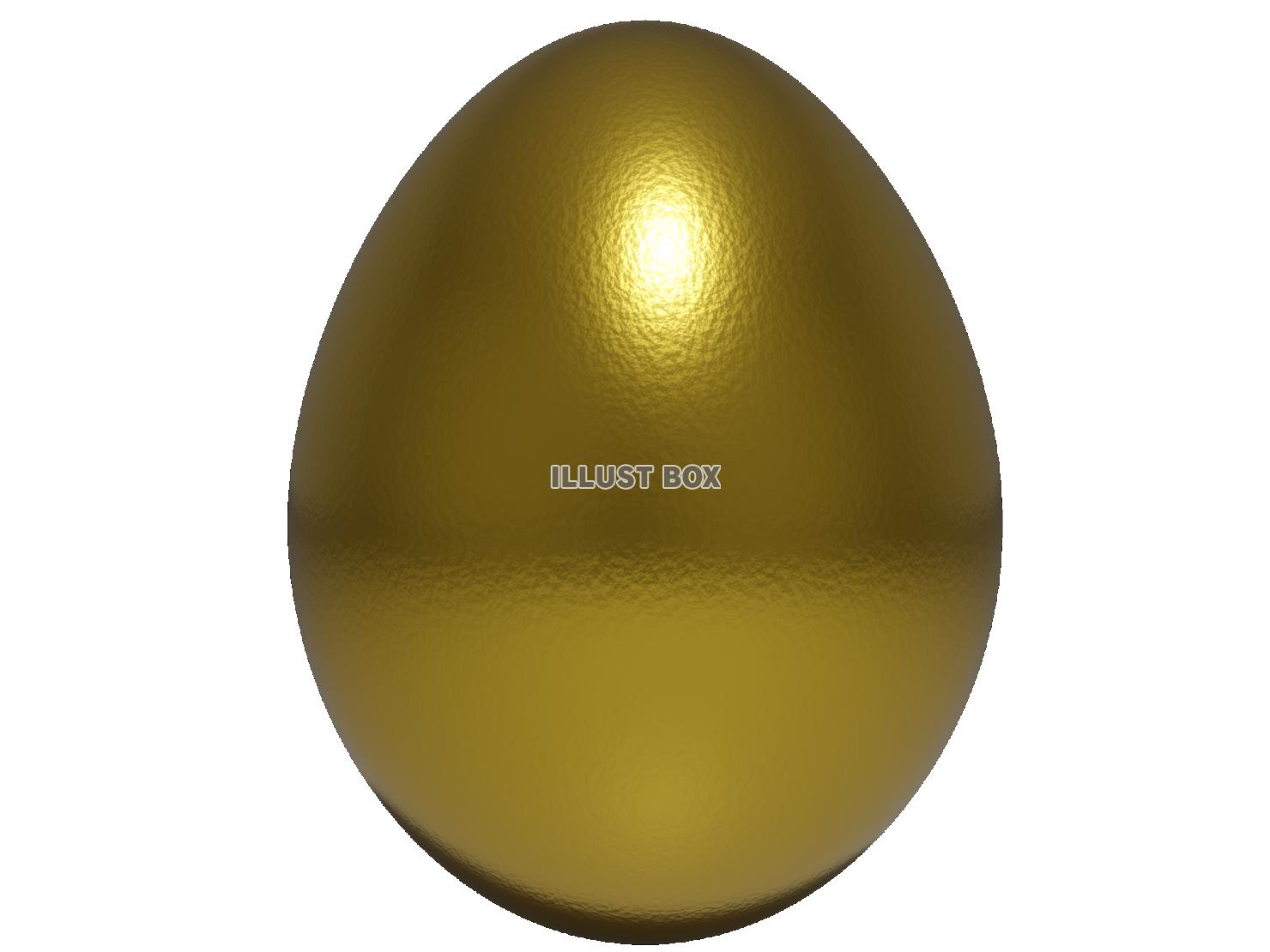 リアルな金の卵（有望・期待の人材）の3DCG