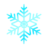 シンプルな雪の結晶のイラスト２