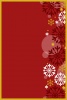 雪もようのクリスマスカード