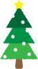 クリスマスツリー03　三角ツリー