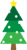 クリスマスツリー03　三角ツリー