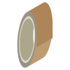 梱包用のテープ：アイソメトリック