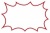 ギザギザパンク爆弾吹き出し/赤・線