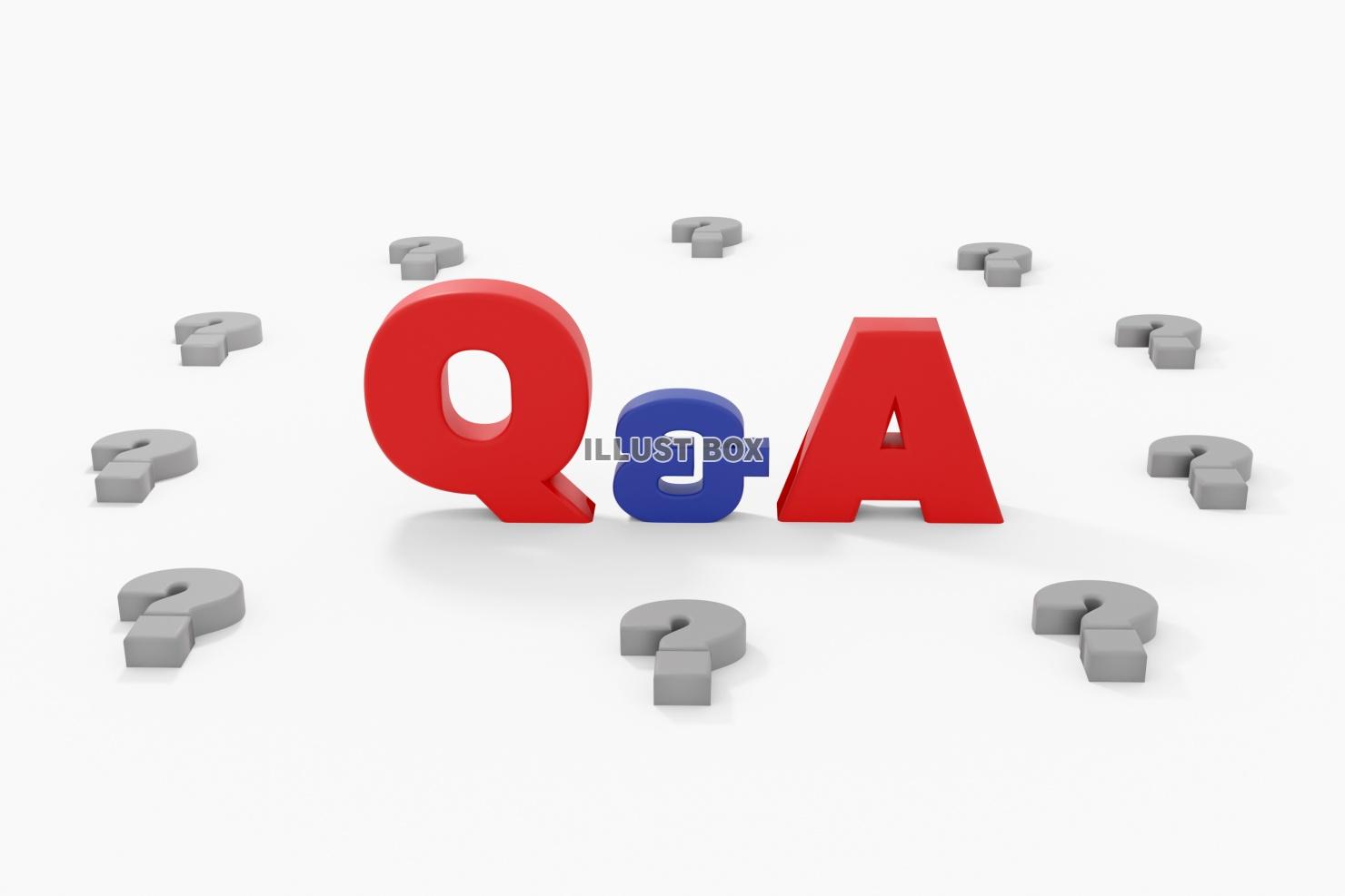 よくある質問（Q&A）の3DCG
