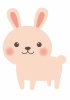 かわいいうさぎイラスト★年賀状素材★