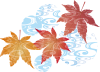 流水紅葉（透過PNG）