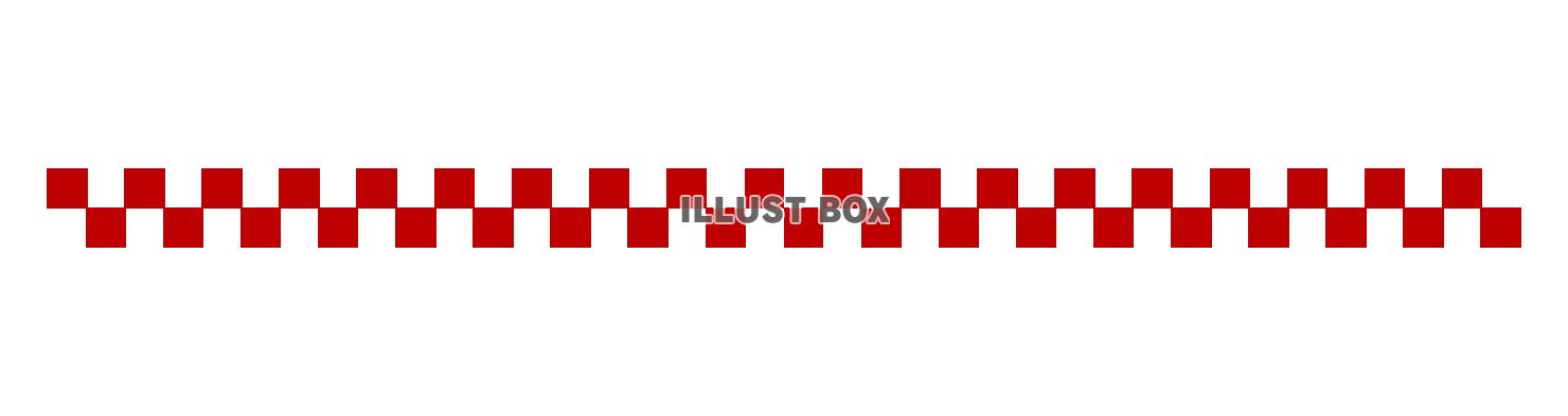 シンプルな市松模様のライン素材【透過PNG】